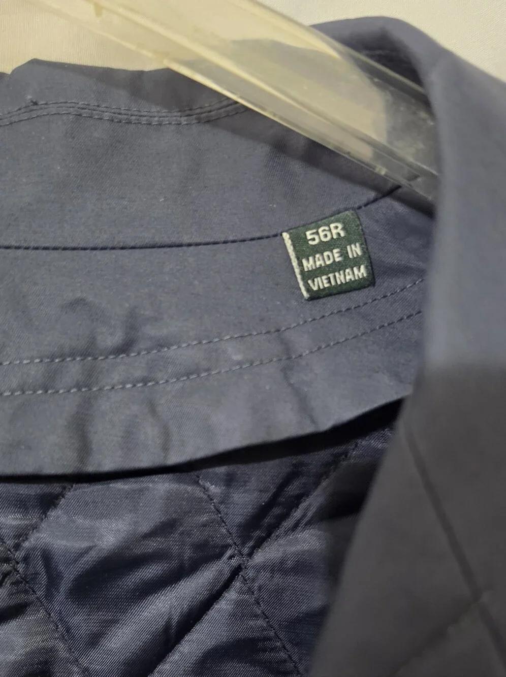 Ralph Lauren Navy Quilted-Lined Pea Coat